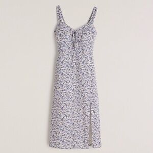 Abercrombie & Fitch Blue Floral Midi Dress